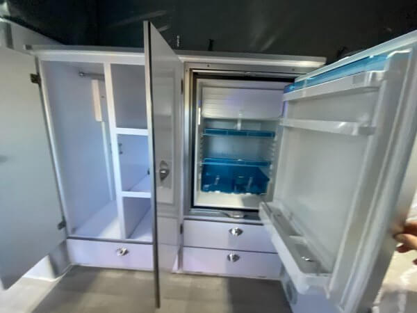 Optional Fridge shown